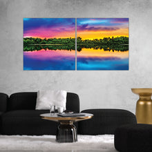 Load image into Gallery viewer, Sunset Sunrise over Ocean Colorful Sky
