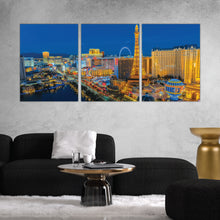 Load image into Gallery viewer, Las Vegas at Night Cityscape Print
