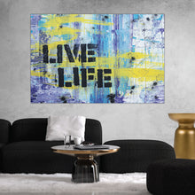 Load image into Gallery viewer, &quot;Live Life&quot; Abstract Art Print
