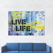 Load image into Gallery viewer, &quot;Live Life&quot; Abstract Art Print
