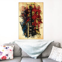 Load image into Gallery viewer, Music Guitar Abstract Art Print
