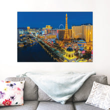 Load image into Gallery viewer, Las Vegas at Night Cityscape Print
