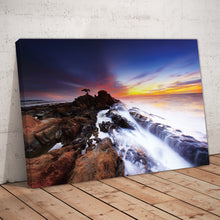 Load image into Gallery viewer, Rocky Shore, Crashing Waves Print
