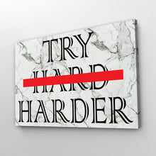 Load image into Gallery viewer, &quot;Try Harder&quot; White Marble Entrepreneur Print
