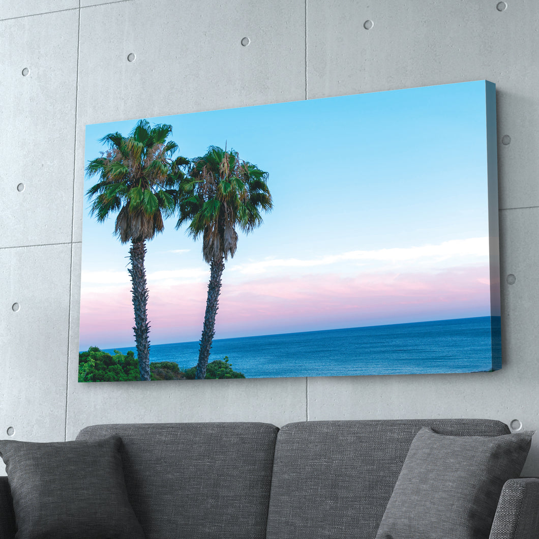 Palm Trees on the Horizon Print