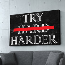 Load image into Gallery viewer, &quot;Try Harder&quot; Black Marble Entrepreneur Print

