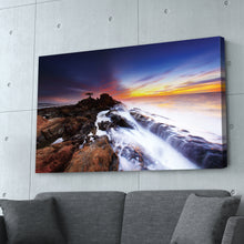 Load image into Gallery viewer, Rocky Shore, Crashing Waves Print
