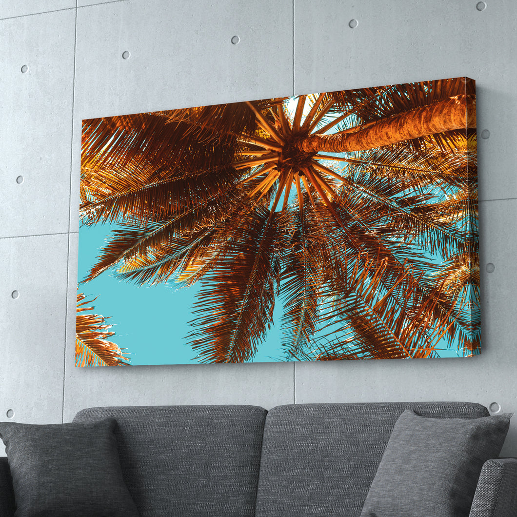 Palm Tree Blue Skies Photography Print
