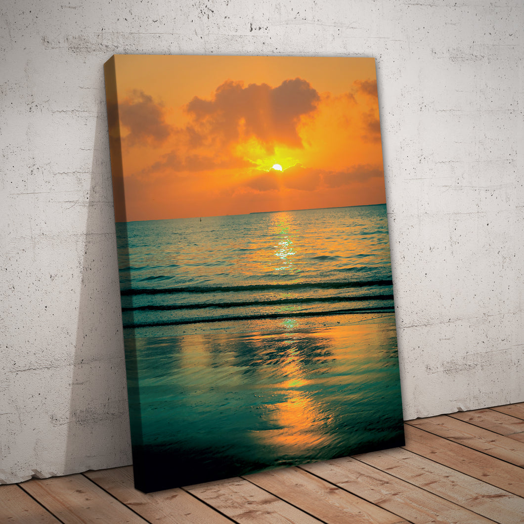 Sunrise Sunset Ocean Beach Print